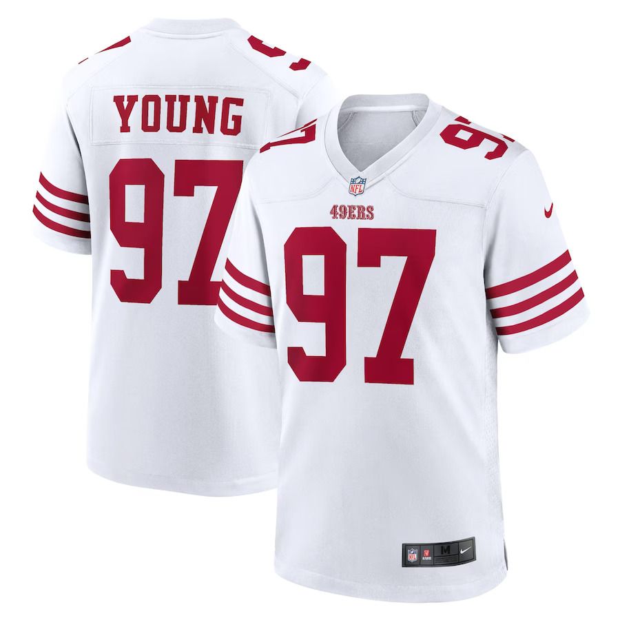 Men San Francisco 49ers #97 Bryant Young Nike White Retired Player Game NFL Jersey->san francisco 49ers->NFL Jersey